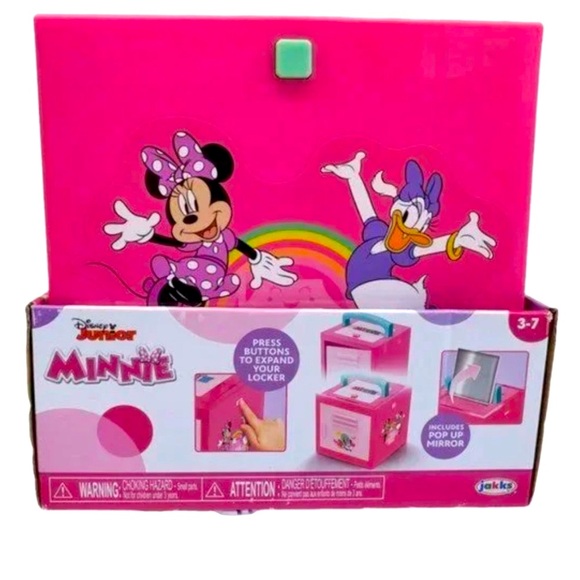 Disney Minnie Stack N Pack Collapsible Locker Cube Storage Bin Mirror Play Case - Picture 3 of 10